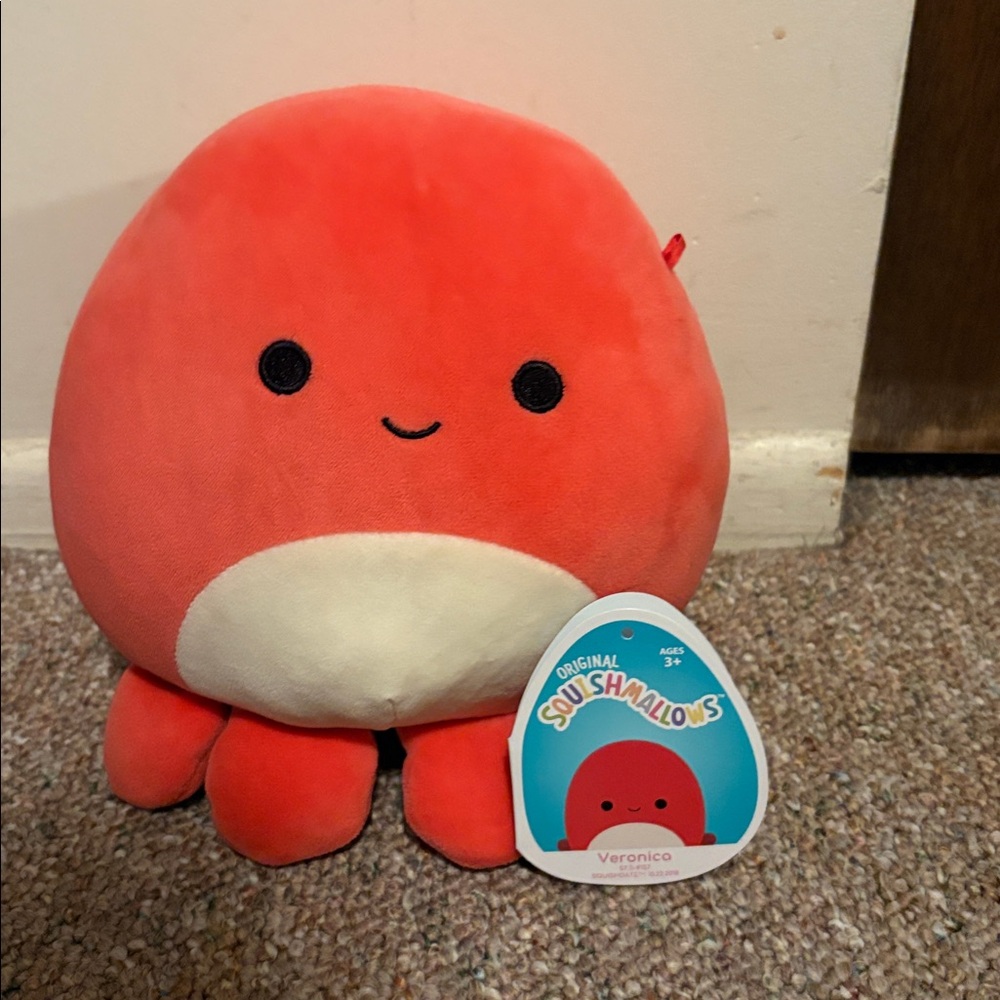 Cute Red Octopus Plush Toy - Picture 2 of 6